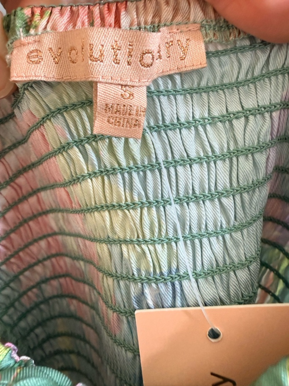 Evolutionary Floral Lace-Trim Corset Crop Top – NWT Size S - Picture 4 of 11